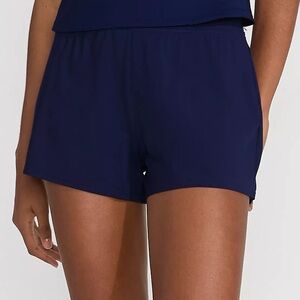 NWT Lands End Women's Smoothing Control Curvy 3 Inch Swim Short Deep Sea Navy 14